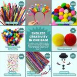 1500+ Kids Arts and Crafts Supplies Kit