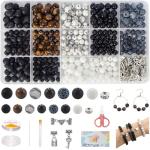 Stone Beads Jewelry Making Kit - 450 Pcs