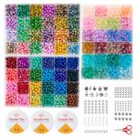 6mm Glass Bead Kit - 72 Colors, 3000pcs