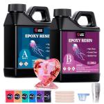 Crystal Clear Epoxy Resin Kit with Mica Pigments