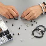 Stone Beads Jewelry Making Kit - 450 Pcs