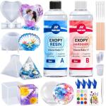 Crystal Clear Epoxy Resin Kit for DIY Crafts