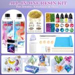 JILLSKY Fast Cure Epoxy Resin Kit with Molds