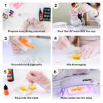 300 Piece UV Resin Jewelry Making Starter Kit