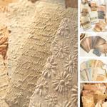 168-Piece Textured Paper Kit for Scrapbooking