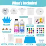 ProKKUV 16oz Epoxy Resin Kit with Molds & Glitter