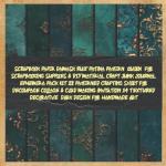 Rust Patina Damask Scrapbook Paper for Crafts