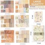 168-Piece Textured Paper Kit for Scrapbooking