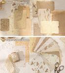 168-Piece Textured Paper Kit for Scrapbooking