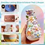 200ml Air Dry Clay Glaze with 48 Tools