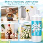 200ml Air Dry Clay Glaze with 48 Tools