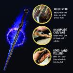 Snake Wooden Wand for Witchcraft and Cosplay