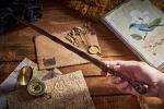 Skull Wand: Real Wood Wizard Magic Wand