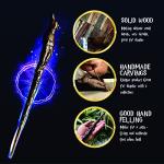 Hand-Carved Wooden Magic Wand for Wizards