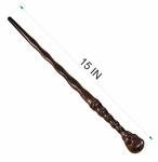 Skull Wand: Real Wood Wizard Magic Wand