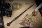 Skull Wand: Real Wood Wizard Magic Wand