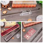 Hand-Carved Wooden Wizard Wand for Kids Cosplay