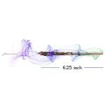 Woodgrain Flower Magic Wand Ornament - 6.25 Inch