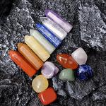 Chakra Crystal Healing Kit with Wands and Stones