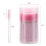 100 Pink Mascara Wands and Spoolies Set