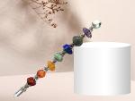 Gemstone Chakra Wand for Healing and Meditation