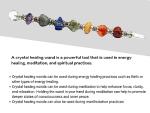 Gemstone Chakra Wand for Healing and Meditation