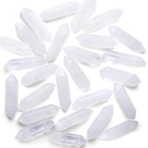 Clear Quartz Healing Crystal Wand Set - 10 Pieces
