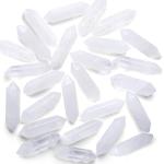 Clear Quartz Healing Crystal Wand Set - 10 Pieces