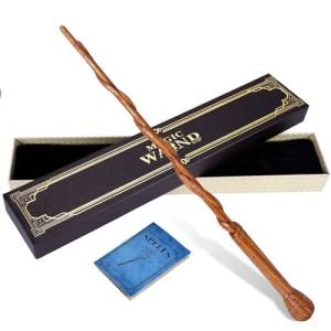 Wooden Magic Wand with Spellbook and Gift Box