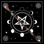 Purple and White Crystal Amethyst Magic Wand