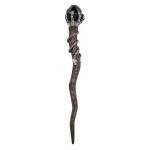 Black Magic Crystal Wand with Snake Design