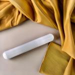 Selenite Crystal Wand for Cleansing and Meditation