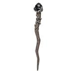Black Magic Crystal Wand with Snake Design