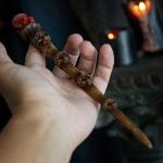 Skull & Red Crystal Wizard Magic Wand