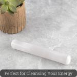 Selenite Crystal Wand for Cleansing and Meditation