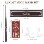 Dragonscale Wooden Wizard Magic Wand for Kids