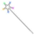 LED Fairy Wand with Silver Star - 13 Inches