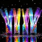 24 Pack Glow Fiber Optic Wands for Parties