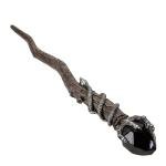Black Magic Crystal Wand with Snake Design