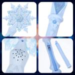 Glowing Snowflake Wand with Sound for Kids