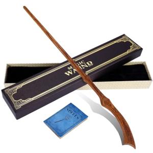 Wooden Magic Wand with Spellbook and Gift Box