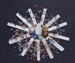 Selenite Crystal Wand and Charging Plate Set