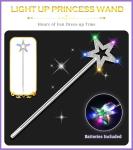 LED Fairy Wand with Silver Star - 13 Inches