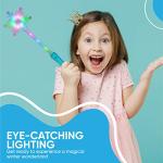 Magical LED Light Up Snowflake Wands - 2 Pack