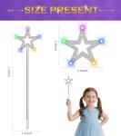 LED Fairy Wand with Silver Star - 13 Inches