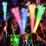 24 Pack Glow Fiber Optic Wands for Parties
