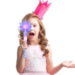 Glowing Snowflake Wand with Sound for Kids