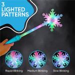 Magical LED Light Up Snowflake Wands - 2 Pack