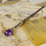 Purple Crystal Gem Wizard Wand for Kids