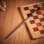 Snake Wooden Wand for Witchcraft and Cosplay